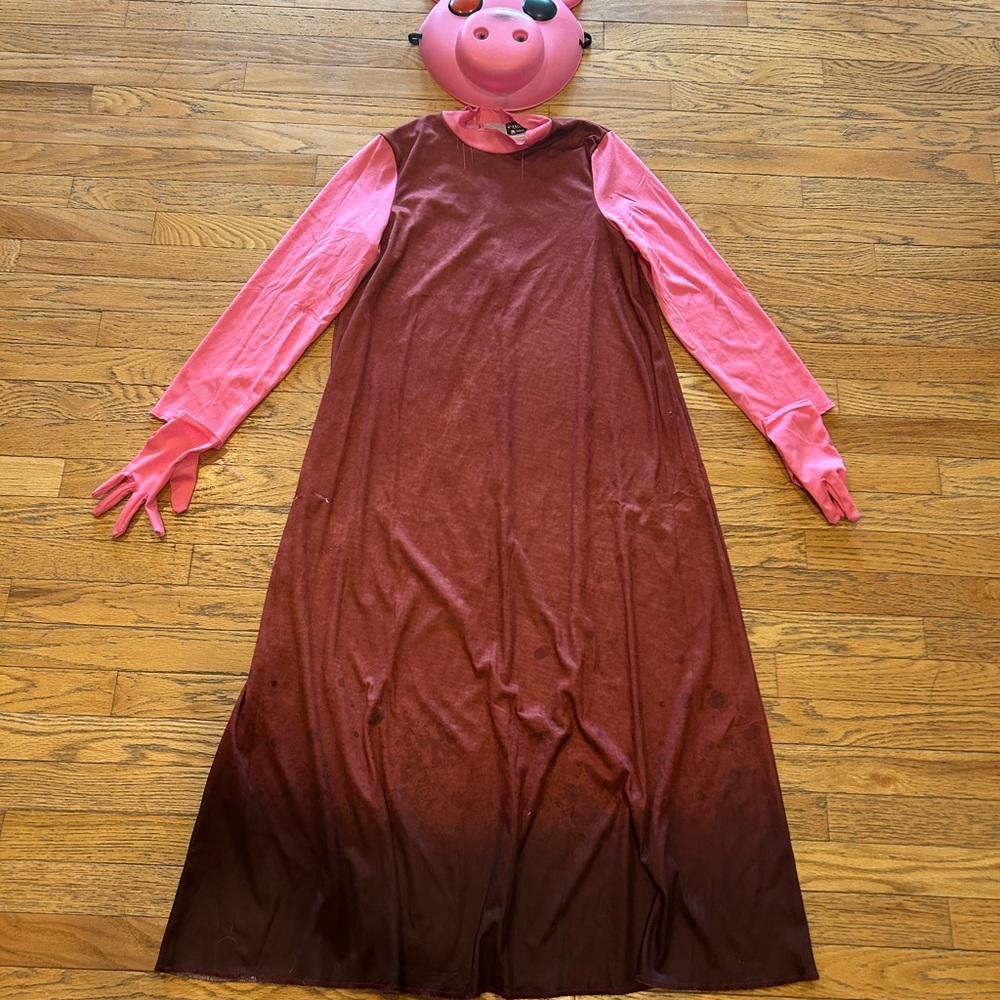 Source Unknown Pink and Brown Kids Costume